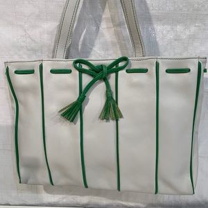 Latico white green purse